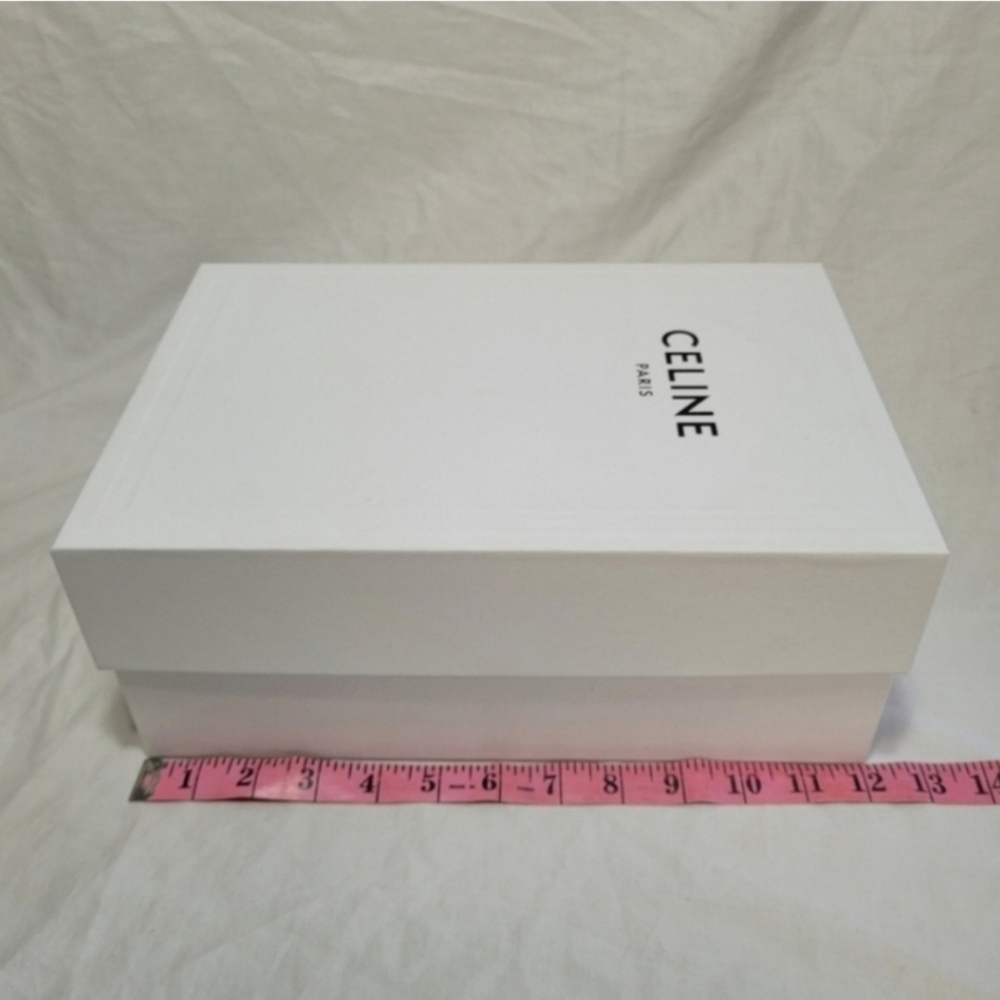Celine Paris Gift Box Empty Shoes White Decorative Storage Organizer 12 X 8 X 5 - Picture 10 of 13